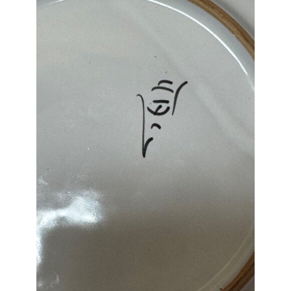 Handpainted Ceramic Large Cup Saucer Cappuccino Latte Soup Italy  Italy - Picture 8 of 10